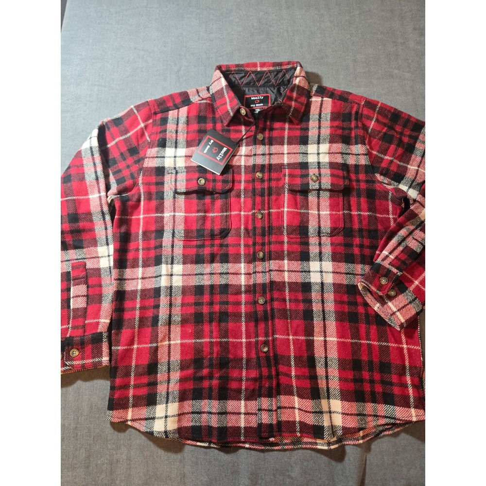 Woolly Dry Goods Flannel Shirt Mens Large Wool Heavy Lumberjack Outdoors New